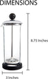 Fino Milk Frother, Tempered Glass with Non-Skid Base, 16-Ounce Capacity