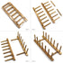 INNERNEED Bamboo Wooden Plate Racks, Dish Stand Holder, Kitchen Storage Organizer for Dish/Plate/Bowl/Cup/Pot Lid (Pack
