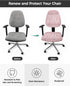 Sparkle Positive Energy Text Office Chair Cover, Stretch Elastic Universal Computer Chair Covers, Pink Background
