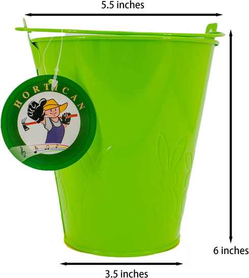 Small Metal Buckets, Colorful Metal Buckets, Ice Buckets, Medium Tin Pails Colored Party Buckets, Medium Size Snack Buckets, Galvanized Colored Wedding Buckets, Flower/Succulent Pots by HORTICAN
