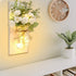 YI LIGHTING Set 2 of Rustic Wall Sconces - Mason Jars Sconce, Rustic Home Decor, Wrought Iron Hooks with LED Fairy