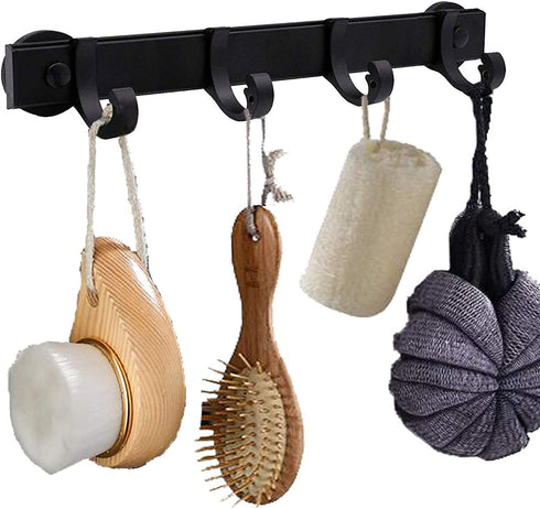 Magnetic BBQ Tool Rack, Universal Fridge Organizer with 4 Adjustable Hooks for Hanging Kitchen Utensils
