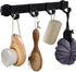 Magnetic BBQ Tool Rack, Universal Fridge Organizer with 4 Adjustable Hooks for Hanging Kitchen Utensils