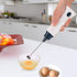 Rechargeable Eggbeater Handheld Stainless Milk Frother, Foamer Blender Coffee Mixer with Charging Cable