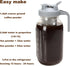 Cold Brew Coffee Filter - 64 OZ Wide Mouth Mason Jar with Pour Spout Lid and 304 Stainless Steel Strainer