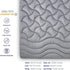 SLEEP ZONE Grey Twin Waterproof Mattress Pad, Premium Soft Quilted Mattress Topper with Deep Pocket Elastic Cover