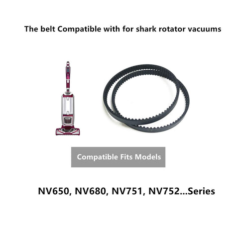 Vacuum Belts for Shark Rotator Powered Lift-Away Vacuum Cleaner, Fits Model NV650 NV680 NV751 NV752 (2-Pack)