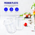 LEOBRO 50ml/1.7oz Epoxy Mixing Cups, 38PCS Graduated Resin Cups with 40 PCS Wood Craft Sticks