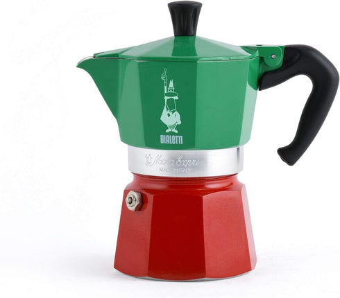 3 (4.3 Oz 130 Ml), Bialetti - Moka Express Italia Collection: Iconic Stovetop Espresso Maker, Makes Real Italian