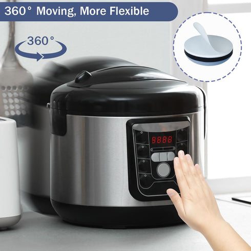 24Pcs Small Self-Adhesive Appliance Sliders, 3/4 for Heavy Kitchen Appliances, Smooth Slide on Countertop