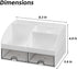 VITVITI Toothbrush Holders for Bathrooms, 8 Slots Toothpaste Organizer with Drawers for Vanity/Makeup/Office (White)