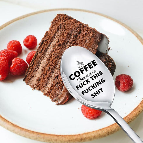 Funny Coffee Spoons Gifts for Best Friend - Christmas & Birthday Gifts for Women, Teen Girls, Men