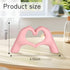 Small Pink Decor,Resin Heart Hands Sculpture for Living Room Bedroom Bookshelf Shelves Office Desk Decor,Love Finger