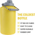 TAHOE TRAILS 1 Gallon Vacuum Insulated Water Bottle, Stainless Steel Double Walled Jug, Yellow