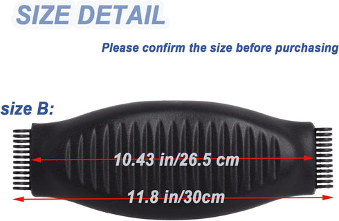 Herman Miller Classic Aeron Chair Lumbar Support Pad Replacement - Size B: Medium, Black