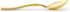 Posh Setting Plastic Mini Gold Spoons, 4 inch Disposable Dessert Spoon, Tiny Appetizer Spoon Golden (80 Pack)