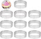 10 Pcs 2.37 Inch 304 Stainless Steel Tart Ring, Heat-Resistant Perforated Baking Tools