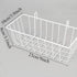 GBYAN Wall Grid Panel Accessories, Wire Grid Baskets Shelf Organizer for Wire Board, White