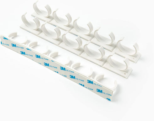 Spice Clip Strips for Cabinet Doors - Organizer for 15 Spice Jars with 3M Adhesive Gripper Clips