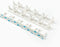 Spice Clip Strips for Cabinet Doors - Organizer for 15 Spice Jars with 3M Adhesive Gripper Clips