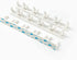 Spice Clip Strips for Cabinet Doors - Organizer for 15 Spice Jars with 3M Adhesive Gripper Clips