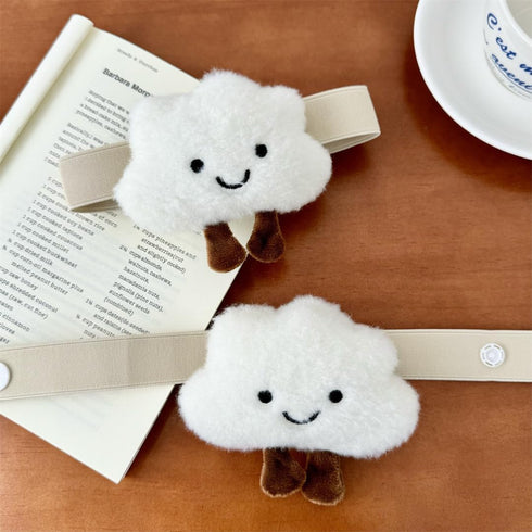 Generic 2PACK Hygge Living Snap-Fit Cartoon Cloud Curtain Tiebacks Hook Holdbacks Cute Curtain Holdbacks Rope for Baby