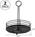 ZOOFOX 2 Pack Metal Condiment Caddy, Tabletop Spice Organizer for Kitchen Pantry, Patio Tables, Countertop, Picnics, Dining Table, BBQ by ZOOFOX