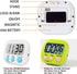 Digital Kitchen Timer for Teachers and Kids Cooking - Magnetic + ON/Off Switch + Count Up Countdown, Stopwatch Timer, 2