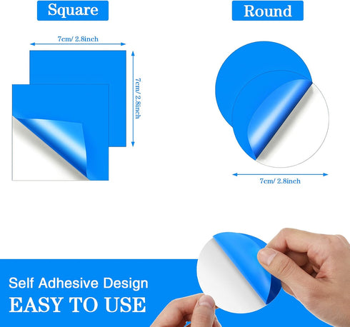 Outus 30 Swimming Pcs Pool Patch Repair Kit PVC Vinyl Pool Liner Patch Self Adhesive Plastic Pool Patch for Above