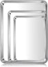 E-far Baking Cookie Sheet Pan Set of 3, Stainless Steel Baking Pans for Oven, Non-Toxic & Easy Clean