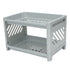 Bathroom Organizer Countertop, 2 Tier PP Hollow Storage Rack Shelf for Kitchen, Spice Rack, Cosmetic Organizer