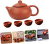 1 Set Purple Clay Teapot Set, Travel Chinese Tea Set with Teapot and Cup for Grace Tea Ceremony Accessories