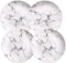 Marble Design Porcelain Dinner Accent Plates, Set of 4, 8 Inches