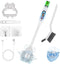 Aloevia Electric Toilet Brush, Ultra Quiet & Powerful Scrubbing, IPX7 Waterproof Self-Cleaning Brush
