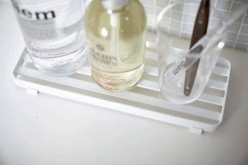Yamazaki Home Tower Bathroom Trays, One Size, White
