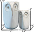 Set 2 5 4 Inches Wise Owl Decor Statue Sculptures of Small White Resin Figurines, & High, Minimalist Decor for Home