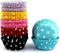 Eoonfirst Rainbow Mini Polka Dots Cupcake Liners, 300 Pcs, Food Grade & Grease-Proof Baking Cups Paper