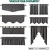 NICETOWN Room Darkening Window Valance, Solid Thermal Insulated 52"x18" Scalloped Curtain Panels (Biscotti Beige, 4