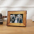 4x6 Brown Wood Picture Frames, Live Edge Rustic Photo Frame with Glass Front for 6x4 inch Photos, Tabletop or Wall