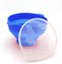 Mini Microwave Popcorn Popper, BPA Free Collapsible Silicone Bowl, Dishwasher Safe (Deep Sea Blue)