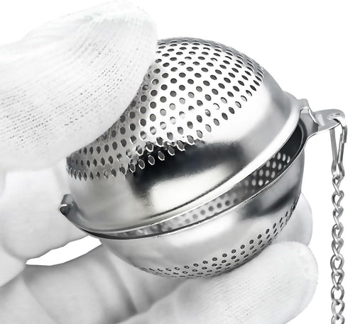 Lyxa SR 2 Pack 304 2.1 Inch Food Grade Stainless Steel Mesh Tea Ball Tea Infuser Strainer Filter Diffuser for Loose Tea