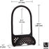 Modern Black Sling Sponge Holder for Kitchen Sinks - Flexible Design, No Suction Cups