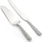Dicunoy 2 PCS Wedding Cake Knife and Server Set, Vintage Engraved Cake Cutter for Birthday Party
