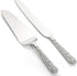 Dicunoy 2 PCS Wedding Cake Knife and Server Set, Vintage Engraved Cake Cutter for Birthday Party