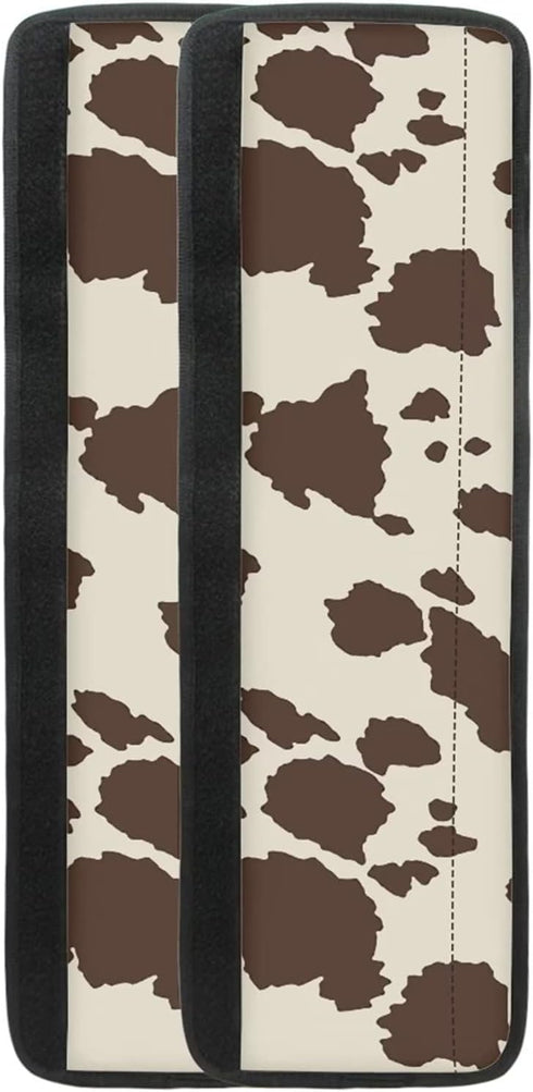 Brown Cow Print Refrigerator Door Handle Cover - Antiskid Protector Gloves for Fridge, Oven, 2 Pieces Keep Off