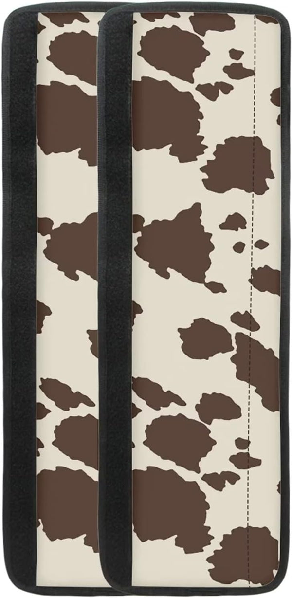 Brown Cow Print Refrigerator Door Handle Cover - Antiskid Protector Gloves for Fridge, Oven, 2 Pieces Keep Off