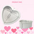 Heart Shaped Cake Pan, 6 Inch Aluminum Cake Tin for Baking, Valentine's Day, Weddings, Birthday Party Mold