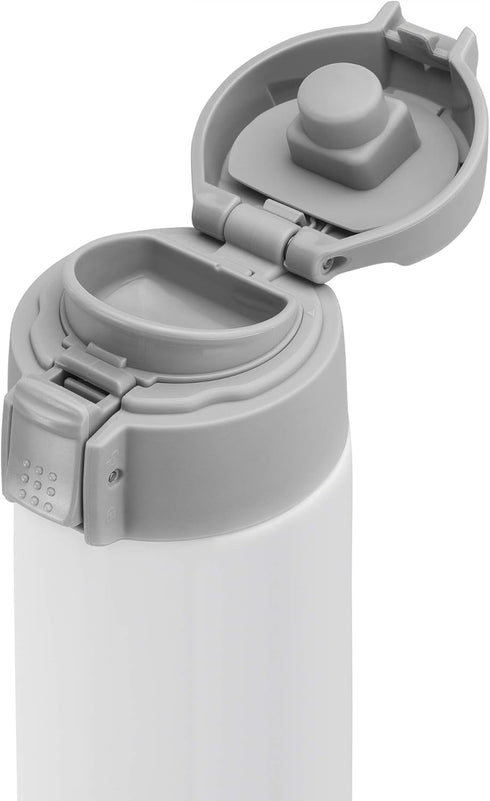 ZWILLING Thermo Travel Bottle, 15.2 oz, Silver-White