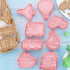 MayeBridge 8 Set Pieces Cute Fire Balloon Cookie Moulds For Baking Cookie Mould Press Train Cookie Mould Kitchen Tools