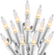 Minetom Clear Christmas Lights Set 100 Count 20 Feet Incandescent Bulb Mini